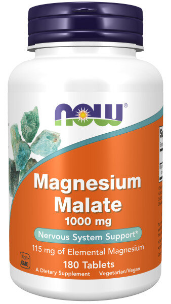 Now Magnesium Malate 1000 мг 180 капс