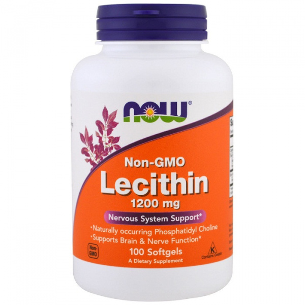 Now Lecithin 1200 mg 100 табл 