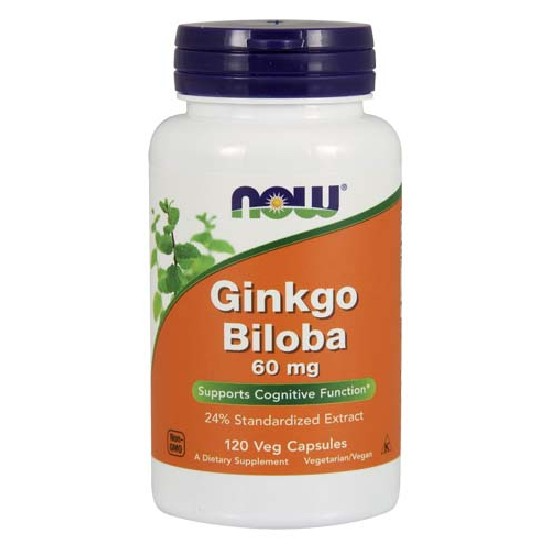 Now Ginkgo Biloba 60 мг 120 капс