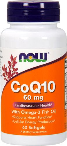 Now CoQ10 60 mg with Omega 3 60 капс