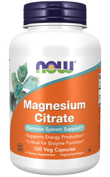 Now Magnesium Citrate 400 mg 120 капс