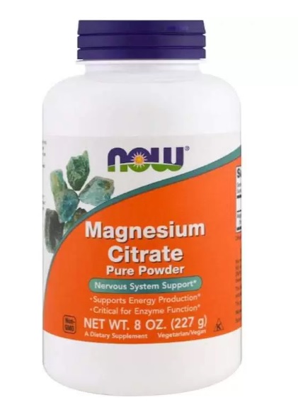 Now Magnesium Citrate Powder 8 oz(227 гр)