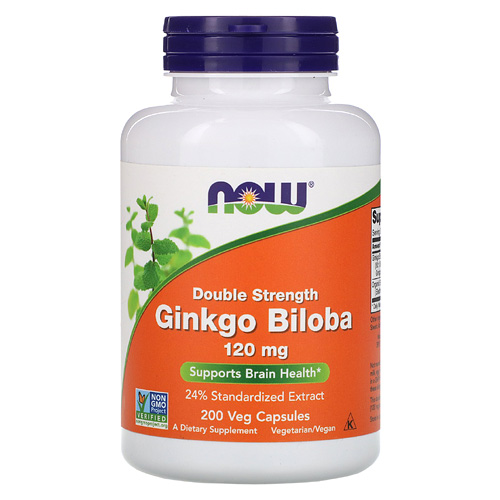 Now Ginkgo Biloba 120 мг 200 капс
