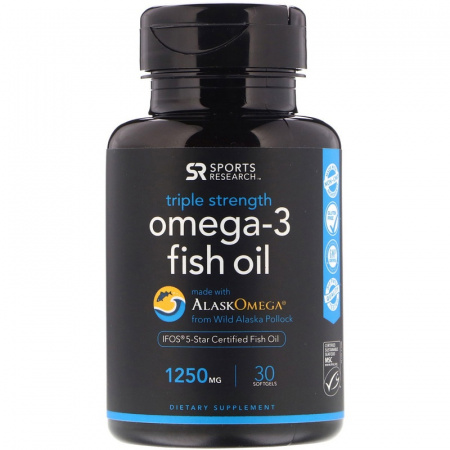 (V)Sports Research Omega Fish Oil 60 капс