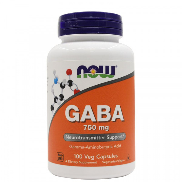 Now Gaba 750 mg 100 капс