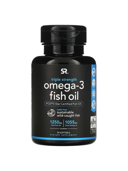 Sports Research Omega Fish Oil 30 капс