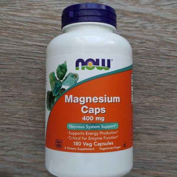 Now Magnesium Caps 400 mg 180 капс