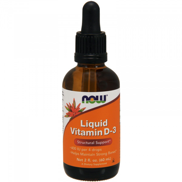 Now Liquid Vitamin D-3 59 мл