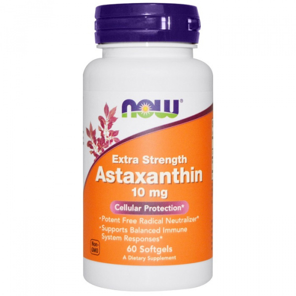 Now Astaxanthin 10 mg 30 капс