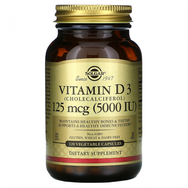 Solgar Vitamin D3 5000 ед 120 табл