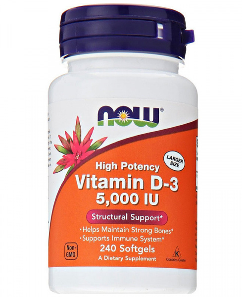 Now Vitamin d-3 5000 ед 240 табл