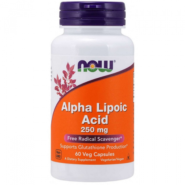 Now Alpha Lipoic Acid 250 mg 60 капс