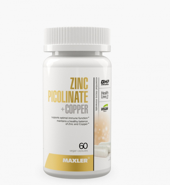 Maxler Zinc Picolinate + Cooper 60 капс