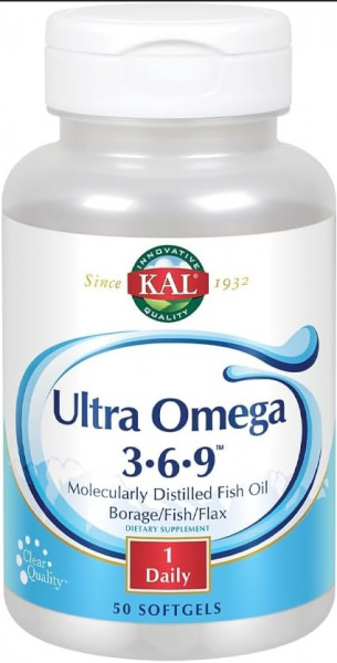 KAL Ultra Omega 3 6 9 50 софт гель